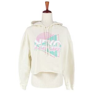 NEKO Seattle Cat Cafe Merch Retro Cropped Hoodie Size M